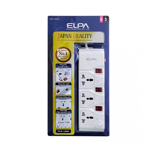 Ổ Cắm Điện ELPA ESL-VNI35 5m