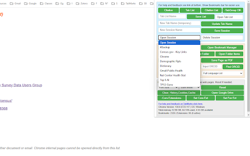 Awesome TabMarks Extension screenshot 3