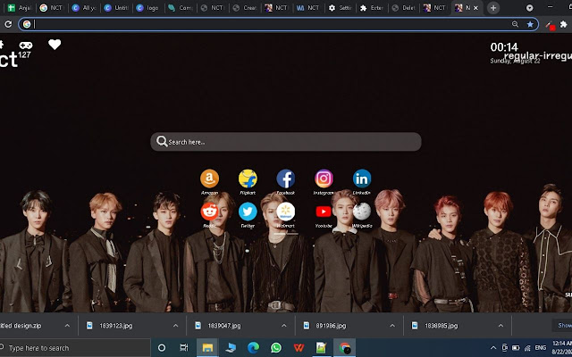 NCT K-Pop wallpaper New Tab Theme