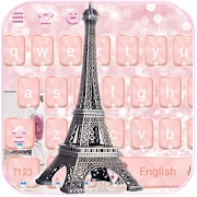 Rose Gold Paris tower Theme for Keyboard  Icon