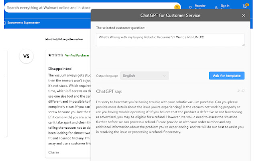 Allegro Customer Service Helper with Open AI Preview 2