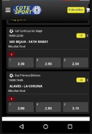 Android application MDJS Programme screenshort