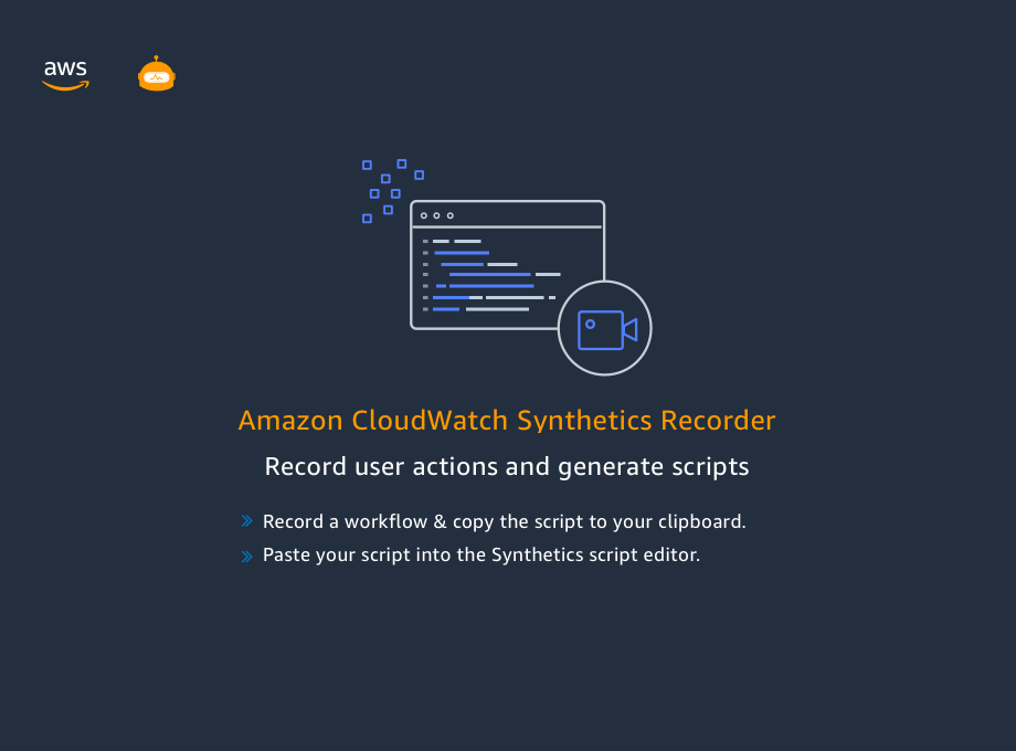 CloudWatch Synthetics Recorder Preview image 1