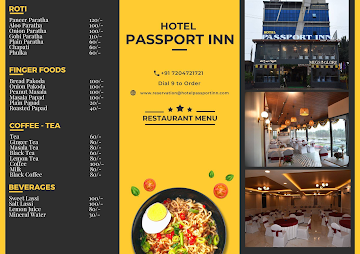 Passport Inn menu 