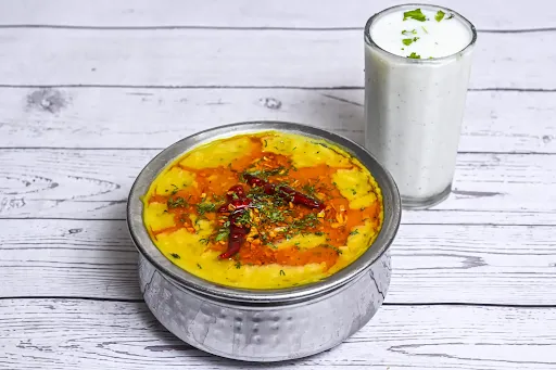 Dal Khichdi Tadka + Buttermilk