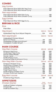Dande Hyderabad Biryani menu 1