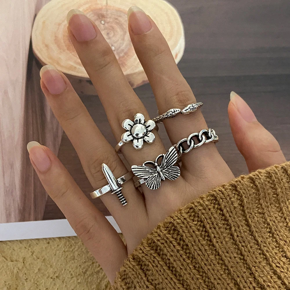 Title 2, Novi set prstenja Elf Dice Butterfly 6 komada E...