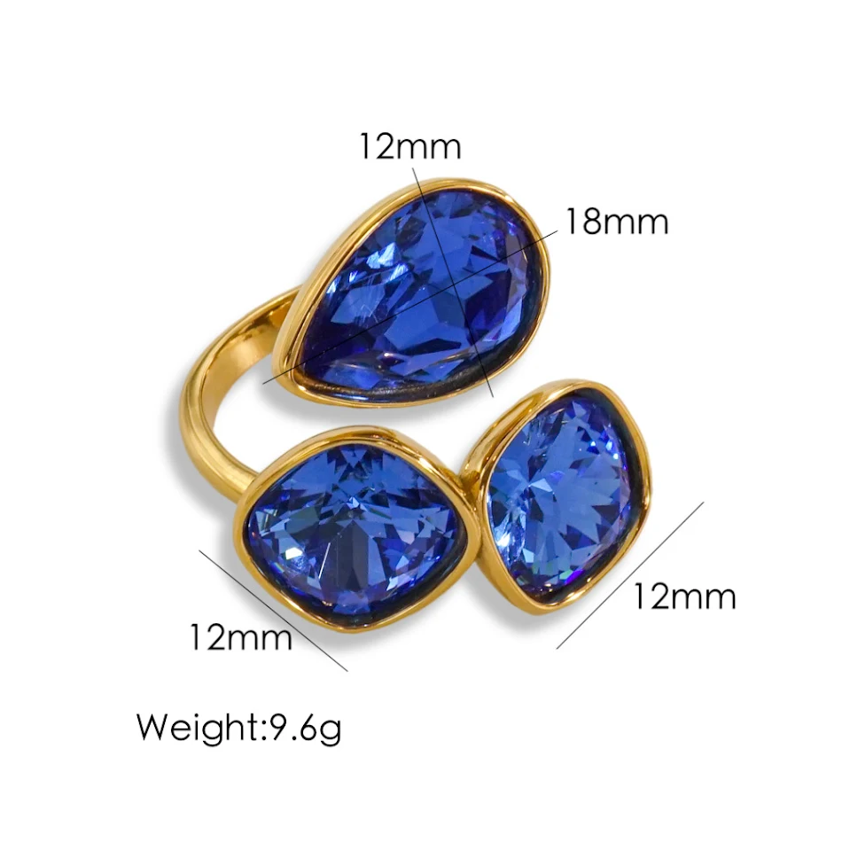 Nieuwe betaalbare luxe stijl titanium stalen ring in kleur. Stijlvol en duurzaam. Perfect voor dagelijks gebruik en speciale gelegenheden.