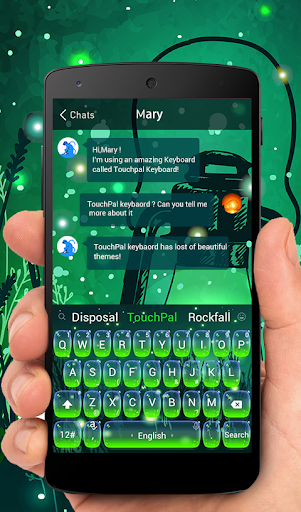 Green Fireflies Keyboard Theme