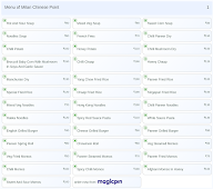 Milan Chinese Point menu 1