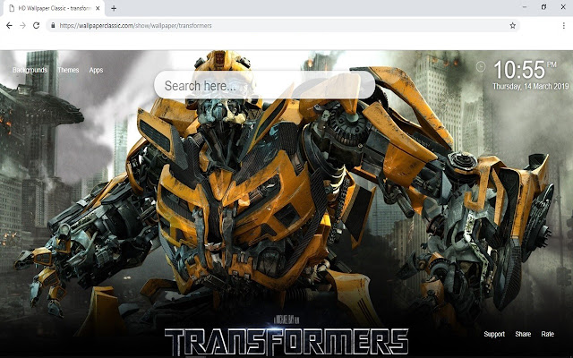 トランスフォーマーの壁紙のhd新しいタブのテーマ
