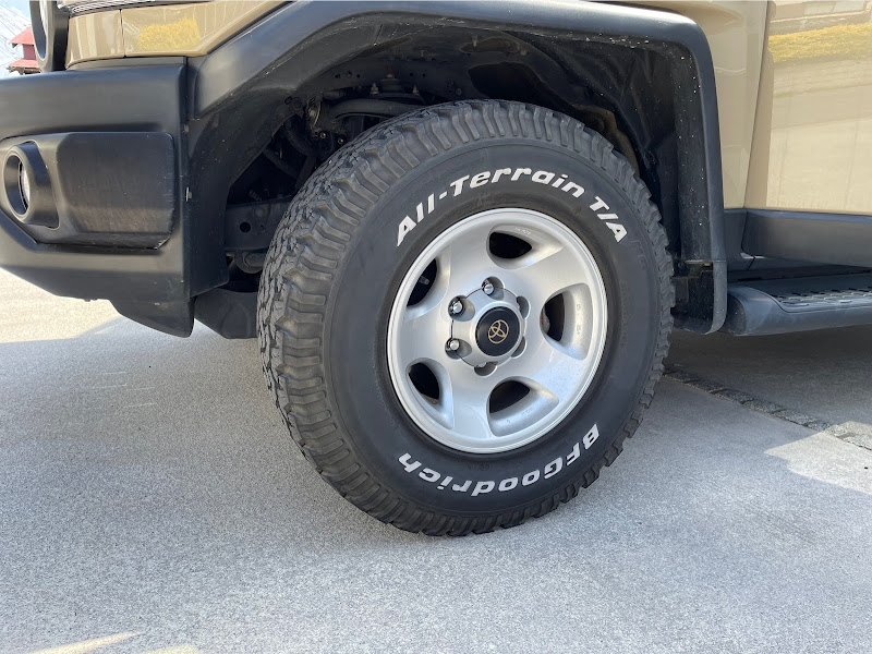 FJクルーザーのFJクルーザー・ホイール交換・純正流用に関する