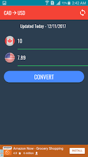 USD to CAD Converter - náhled