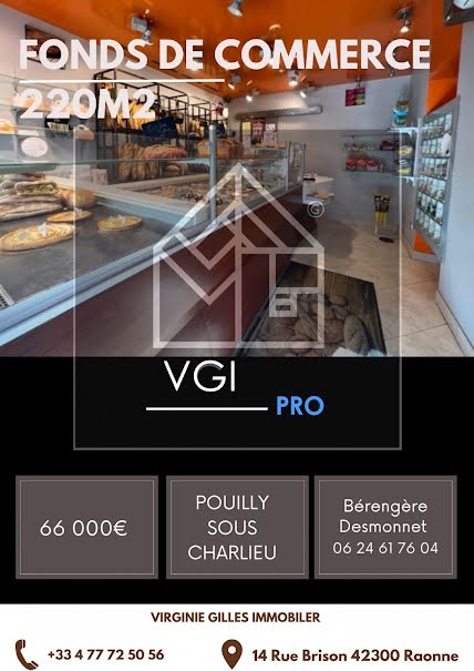 Vente locaux professionnels  220 m² à Pouilly-sous-Charlieu (42720), 66 000 €