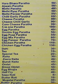 Delhi Ke Mashoor Parathe menu 3