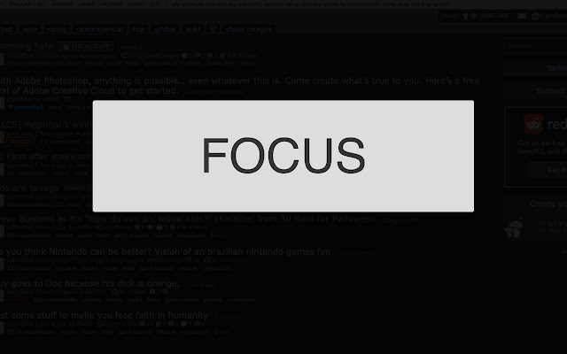 Focus chrome extension