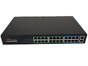 Switch Poe 24 Port Onv H1024Pls + 2 Uplink - Hàng Chính Hãng