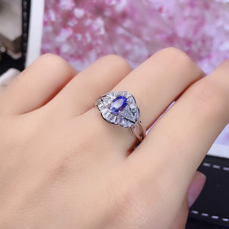 Title 2, Ensemble trois pièces en tanzanite naturelle pu...