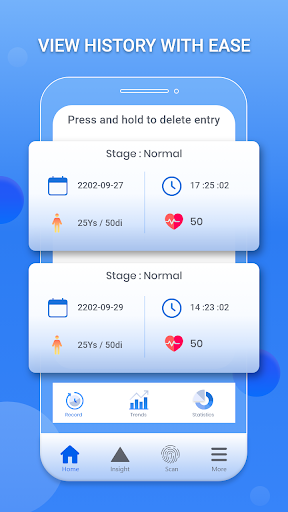 Screenshot Blood Pressure App: BP Monitor