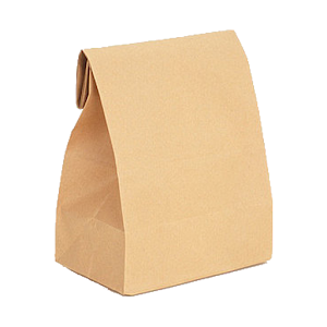 bag lunch brown