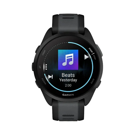 Đồng hồ Garmin Forerunner 165 Music, GPS, WiFi, Đen/Slate, SEA/KOR (010-02863-B0)