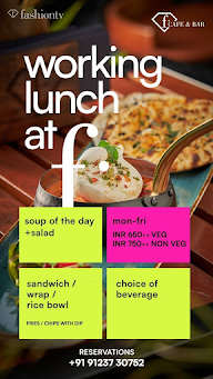 F Cafe & Bar menu 1