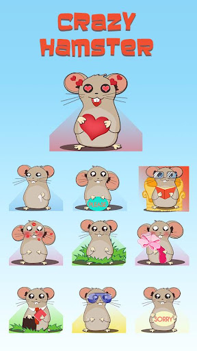 GO Crazy Hamster Sticker