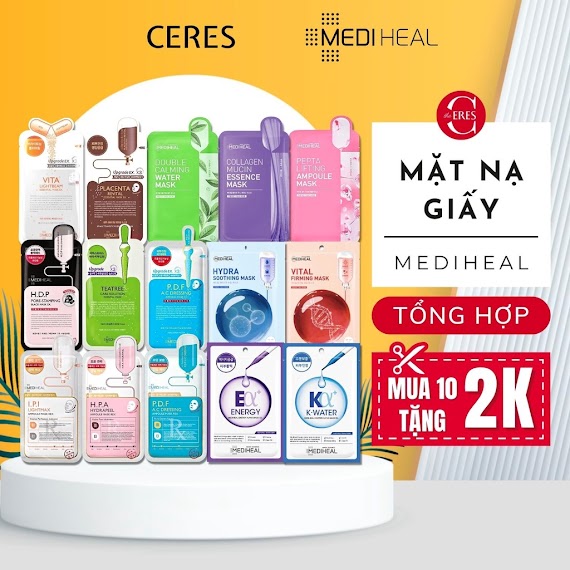 Mặt Nạ Giấy Mediheal Dưỡng Trắng Da Giảm Mụn Tái Tạo Phục Hồi Da 24Ml