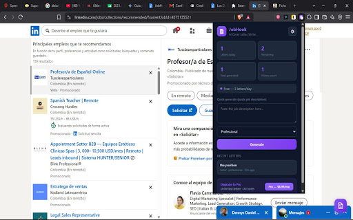 JobHook — AI Cover Letter Generator screenshot 2