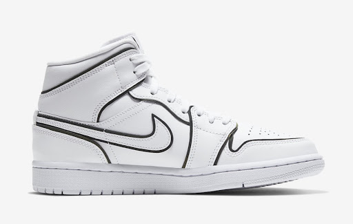 nike air jordan 1 mid iridescent reflective womens