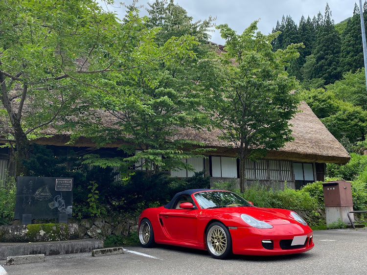 ボクスターの五箇山・ボクスター 986・ポルシェ・ゲリラ豪雨・ドライブに関するカスタム事例の投稿画像1枚目
