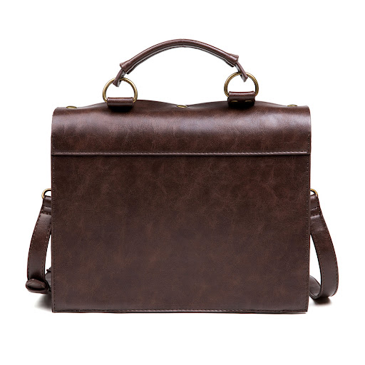 Title 10, Steampunk industrial retro style shoulder bag. ...