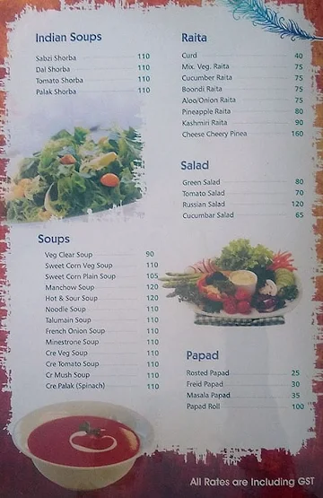 Murli Pure Veg menu 