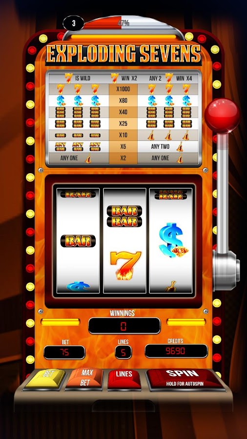 Exploding Sevens Slot Machine Screen 3