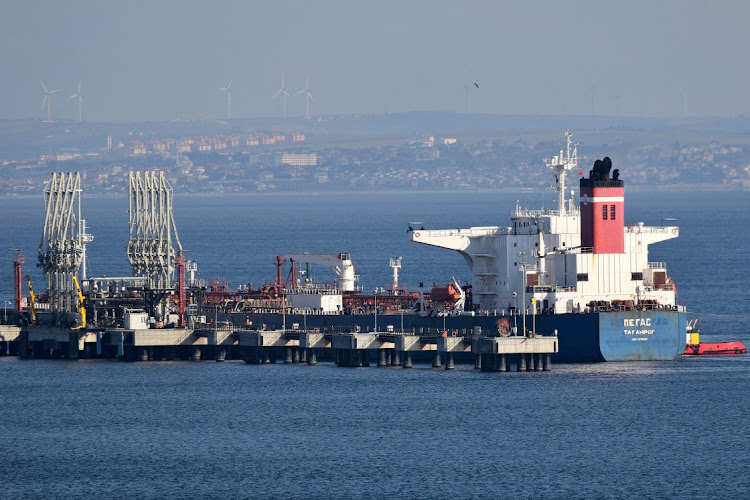 The Russian-flagged oil tanker Pegas at a port in Marmara Ereglisi, western Turkey, in January 16 2022. Picture: REUTERS/YORUK ISIK