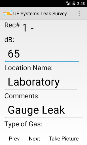 Screenshot LeakSurvey