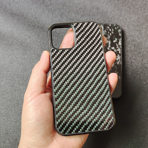 Title 5, Carbon Fiber Silicone Phone Case. Provides supe...