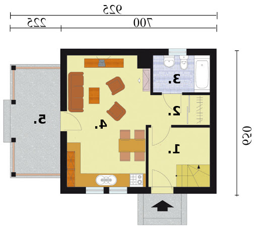 Orlean 2 - Rzut parteru