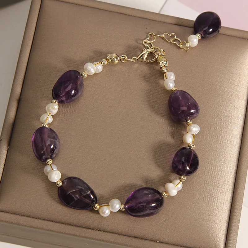 Title 5, Paarse kristallen armband voor vrouwen met unie...