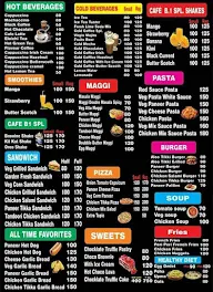 Cafe B1 menu 1