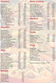 The Red Dragon Chinese Restaurant menu 1