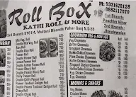 Roll Box menu 3