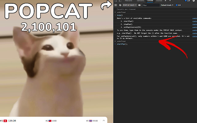 Popcat click