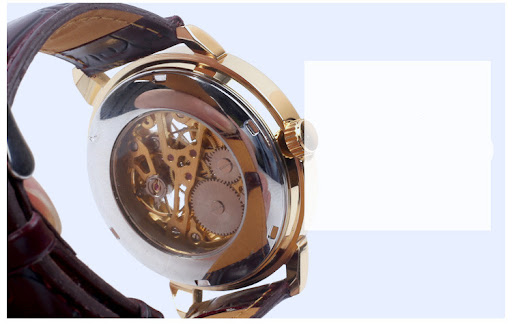Title 8, Hollow Mechanical Watch Simple Business Mens W...