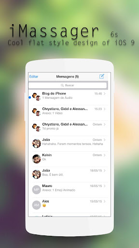 Messenger iOS 9 style