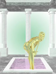 The Sneaky Green-Golden Goblet Woman #6469