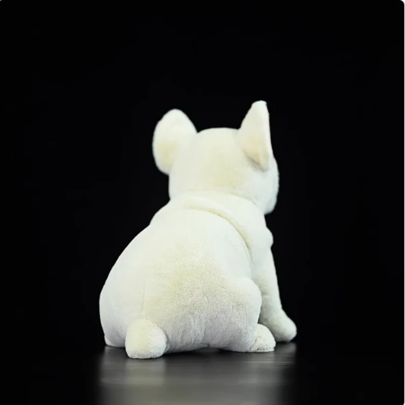Schattige Crème Franse Pluche Hond — Zacht en knuffelbaar pluche speelgoed, ideaal voor kinderen en hondenliefhebbers, voor troost en gezelschap.