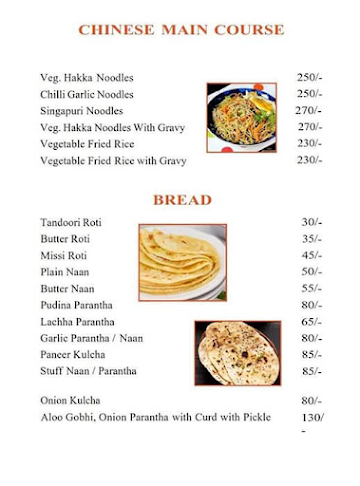 Kesariyaa Pure Veg Restaurant menu 