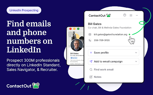 Email Finder by ContactOut. Linkedin automation and email extractor.