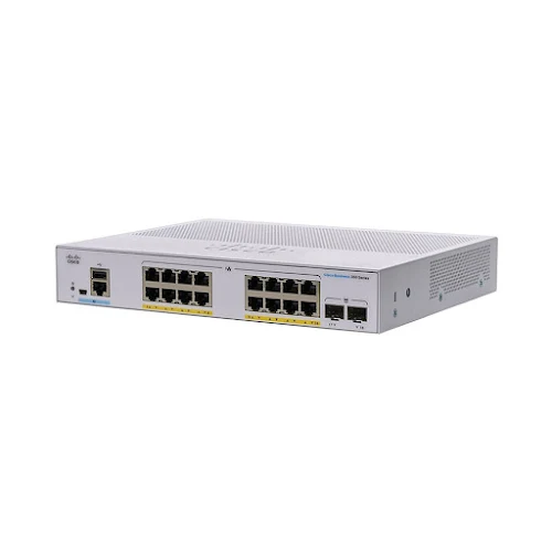 Thiết bị mạng/ Switch Cisco CBS350 Managed 16-port GE, Full PoE, 2x1G SFP - CBS350-16FP-2G-EU